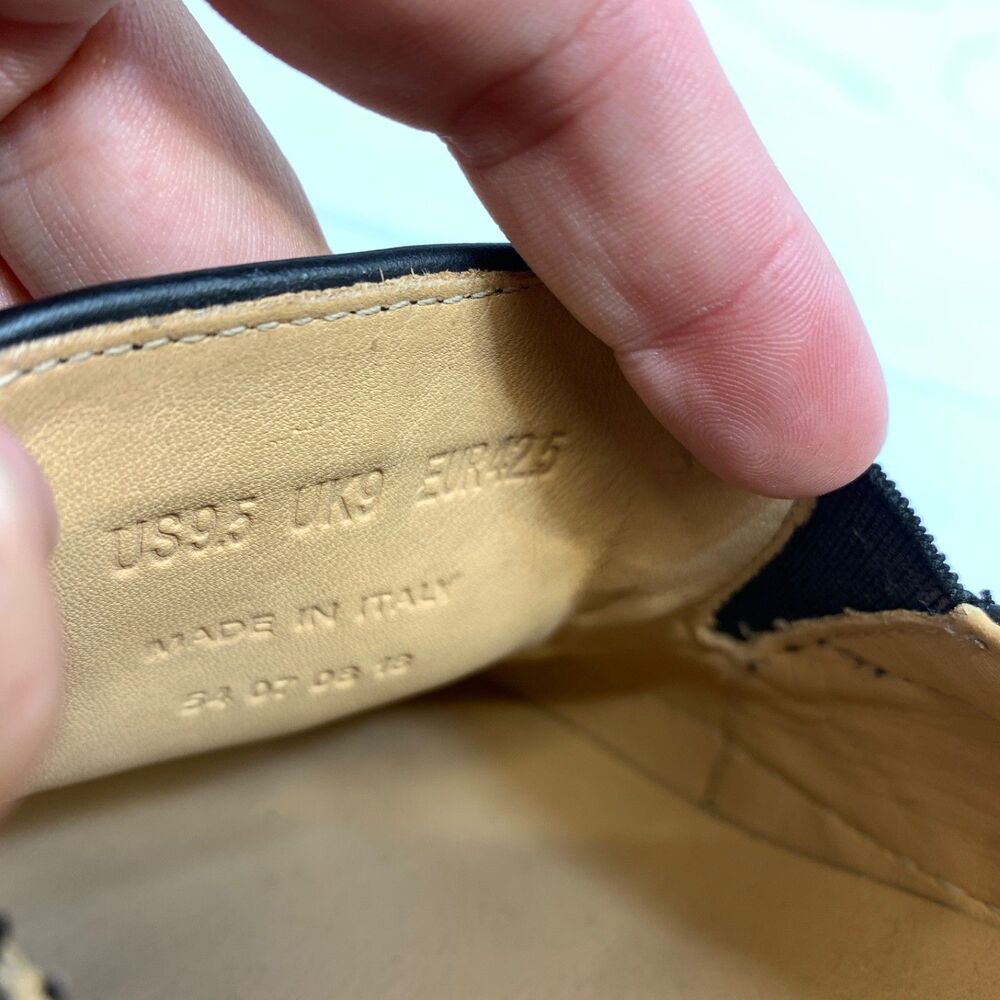 GREATS BROOKLYN MADE IN ITALY SLIP ON LEATHER SHOES US 8 - Picture 9 of 10